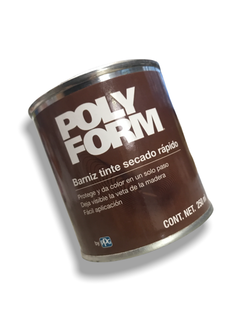 Poly Form 250 POLYFORM HOME BARNIZ TINTE BS CAOBA .250 LT. – Barata del Valle