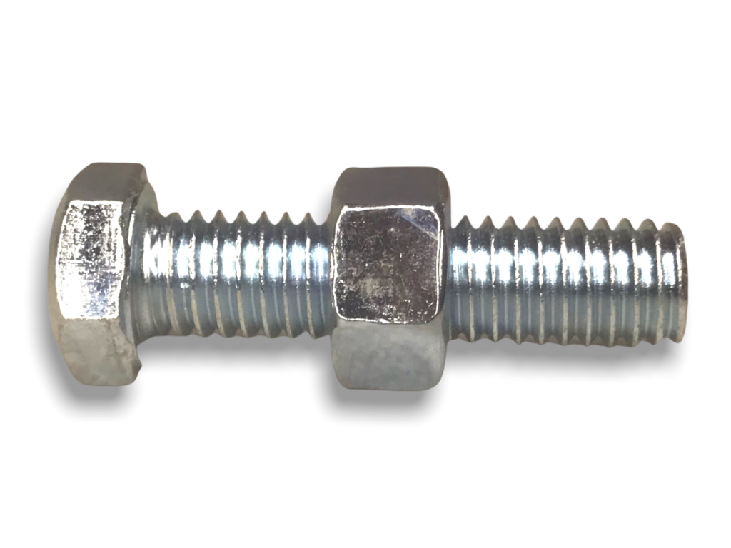 Tornillos De Cabeza Hexagonal De 1/4-20 X 1 3/8, Tornillos De Cabeza Hexagonal De Grado 5 De Acero, Chapado En Zinc, Pieza THD Rosca Gruesa, Diámetro: 1/4 Pulgada, Longitud: 1 3/8 Pulgadas, Longitud