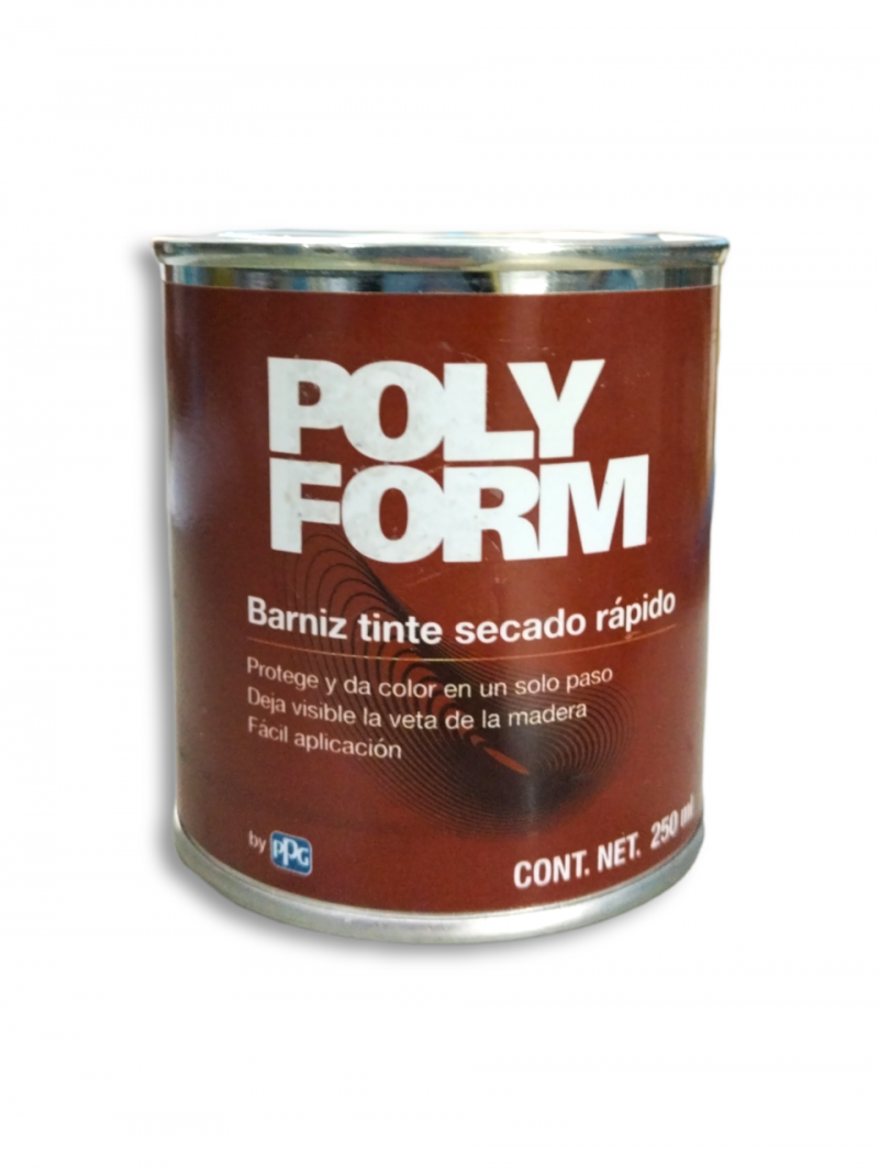 Poly Form 250 POLYFORM HOME BARNIZ TINTE BS NOGAL .250 LT. – Barata del Valle