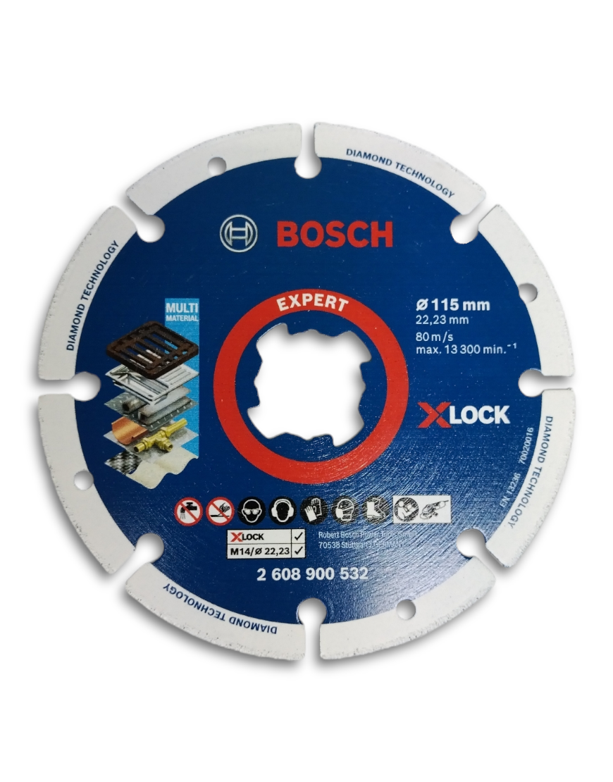 Disco de corte EXPERT Diamond Metal Wheel X-LOCK de 115 mm - Bosch  Professional
