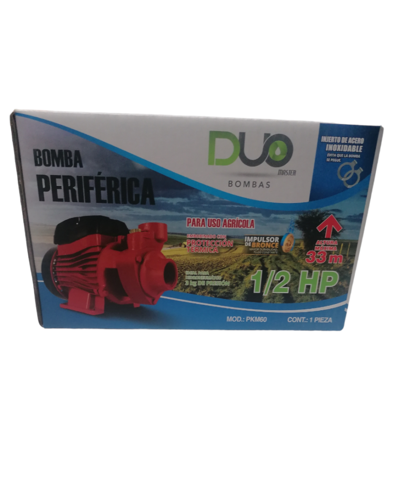 BOMBA PERIFERICA DUO 1/2 HP 370W 127V – Barata Del Valle